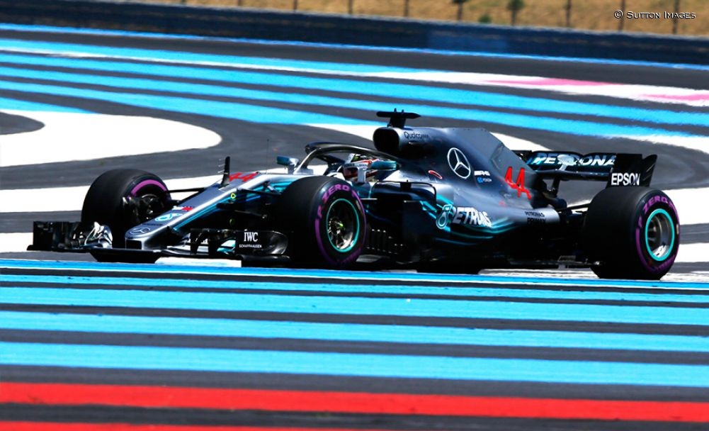 Hamilton logra la pole en la vuelta del GP de Francia