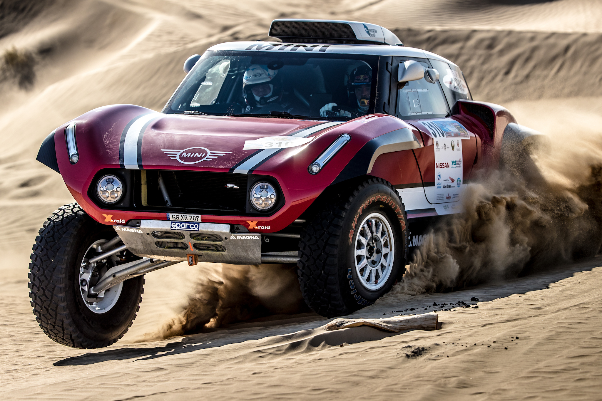Sainz, Peterhansel y Despres al Dakar con Mini