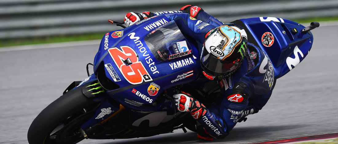 Viñales lidera en la segunda jornada en Sepang