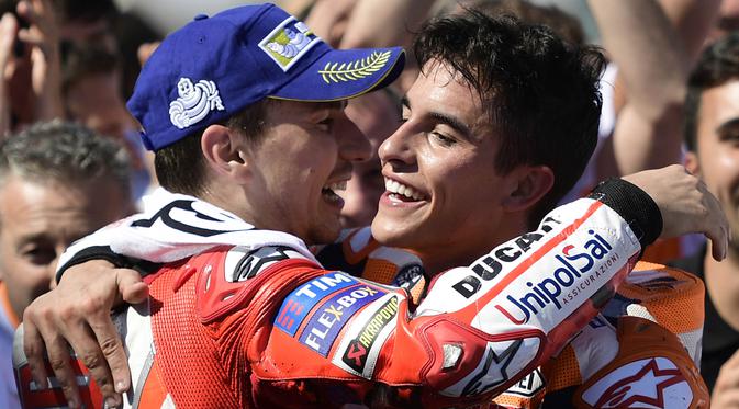 Lorenzo y Marquez compañeros de equipo en 2019