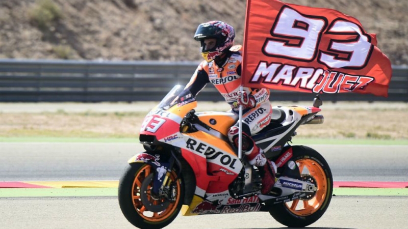 Márquez venció en Aragón