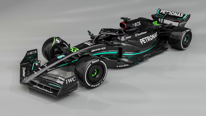 Mercedes W14, vuelve el negro y se mantiene la minimización del chasis para este 2023