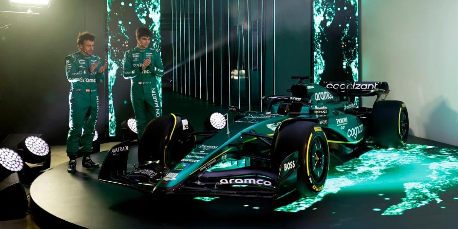 Aston Martin presenta su monoplaza con grandes diferencias al 2022