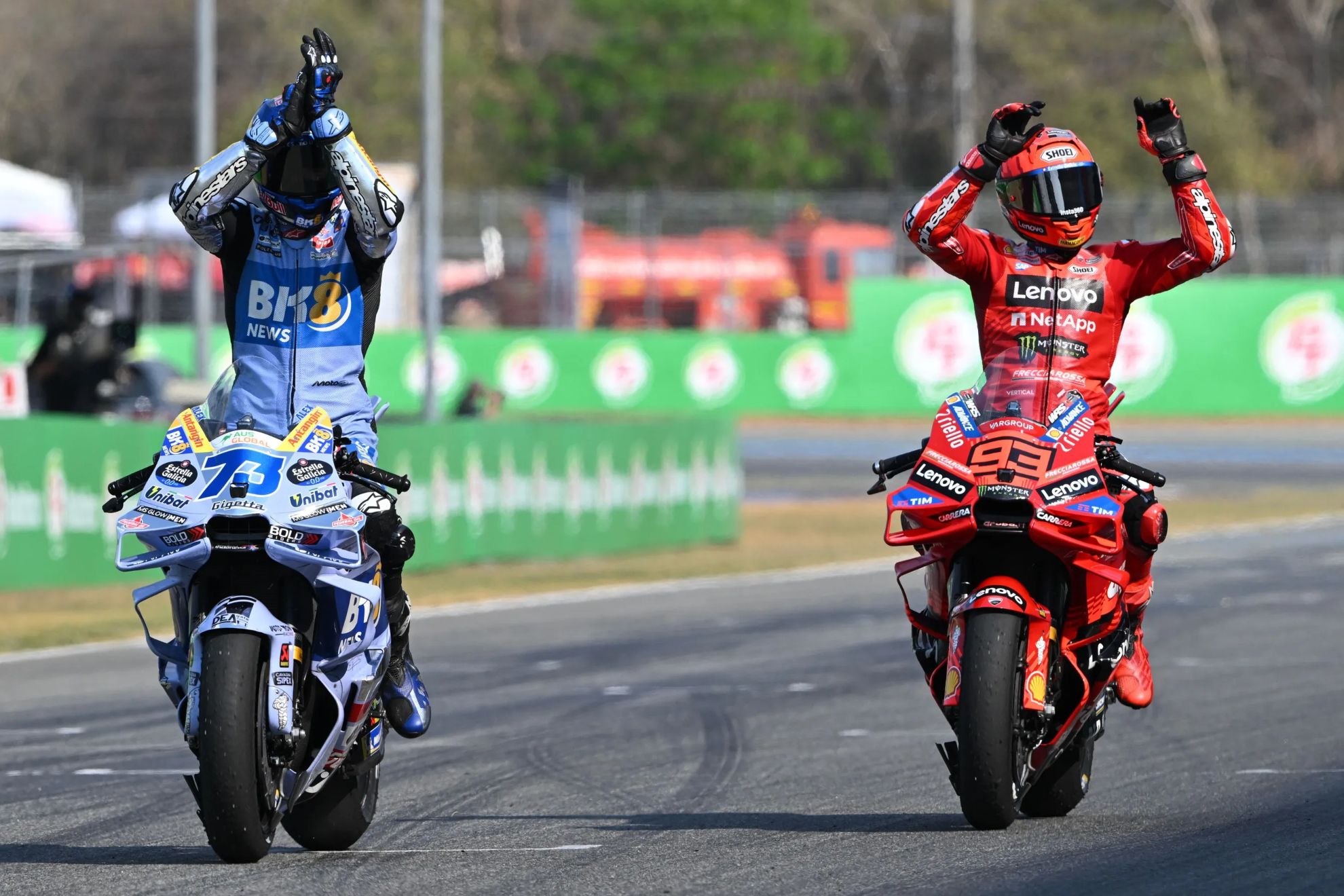 Marc Márquez impone su ley en Buriram y se estrena como ganador con Ducati